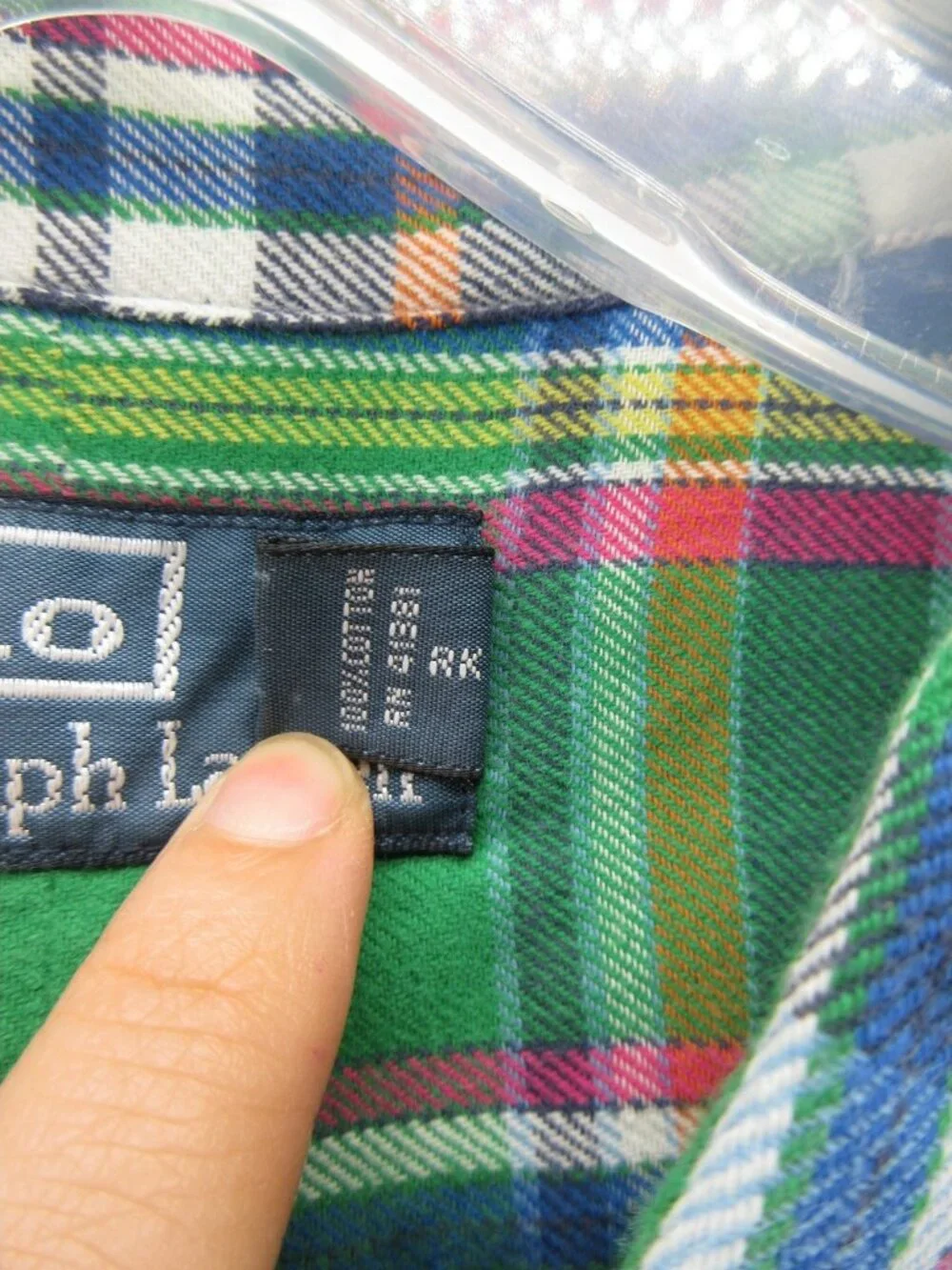 Polo Ralph Lauren Shirt 2XB Big Flannel Plaid Button Up Flap Pockets